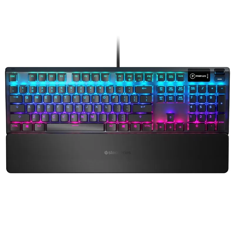 SteelSeries Apex 5 Hybrid Mechanical RGB Gaming Keyboard - Blue Switches