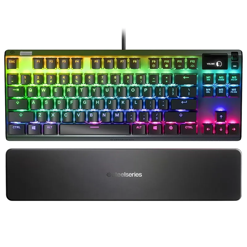 SteelSeries Apex 7 TKL OLED Mechanical Gaming Keyboard - QX2 Blue Switches
